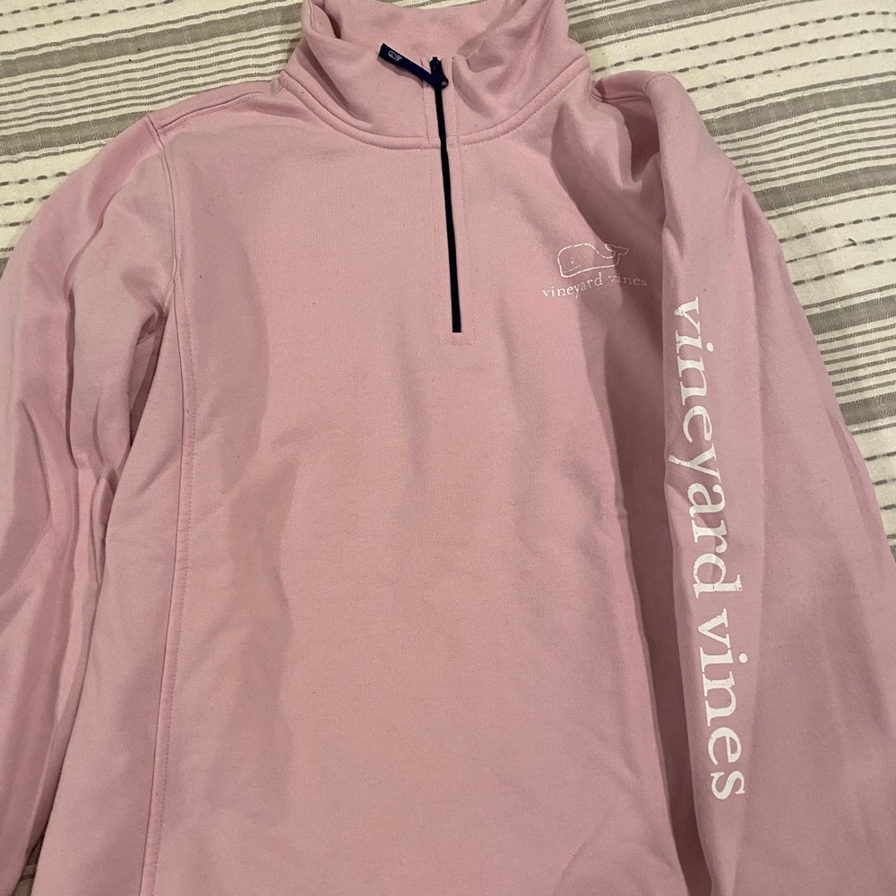 vineyard vine half zip sweater